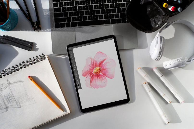 Ilustração de plano inicial para cursos UX/UI